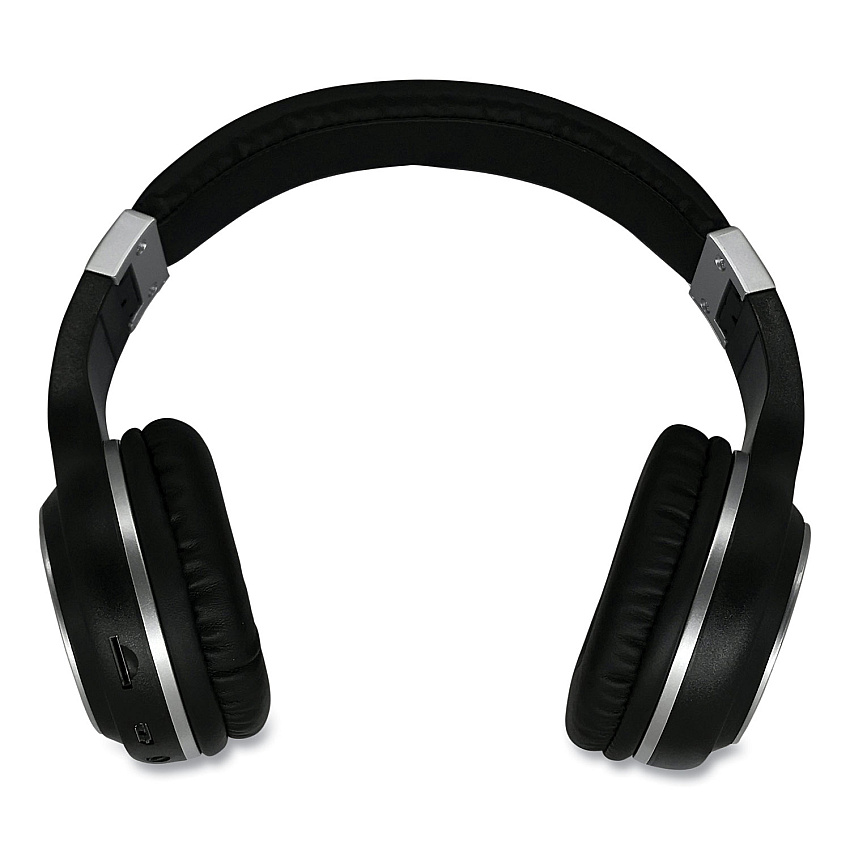 Morpheus 360 SERENITY Stereo Wireless Headphones with Microphone, 3 ft Cord, Black/Silver (MHSHP5500B)