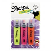 Sharpie Clearview Tank-Style Highlighter, Assorted Ink Colors, Chisel Tip, Assorted Barrel Colors, 3/Pack (1912767)