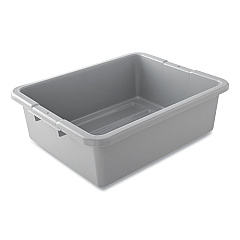 Rubbermaid Commercial Bus/Utility Box, 17.3" x 7" x 21.5", Gray, 100/Carton (RCP335192GRAYCT)