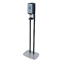PURELL CS8 Hand Sanitizer Floor Stand with Dispenser, 1,200 mL, 13.5 x 5 x 28.5, Graphite (GOJ7418DS)