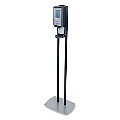 PURELL CS8 Hand Sanitizer Floor Stand with Dispenser, 1,200 mL, 13.5 x 5 x 28.5, Graphite (GOJ7418DS)