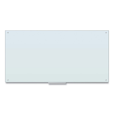 U Brands Glass Dry Erase Board, 70 x 35, White Surface (UBR123U0001)