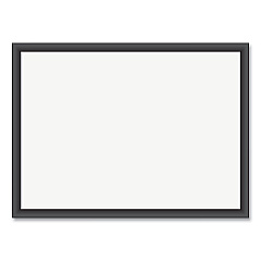 U Brands Magnetic Dry Erase Board with Wood Frame, 23 x 17, White Surface, Black Frame (UBR307U0001)