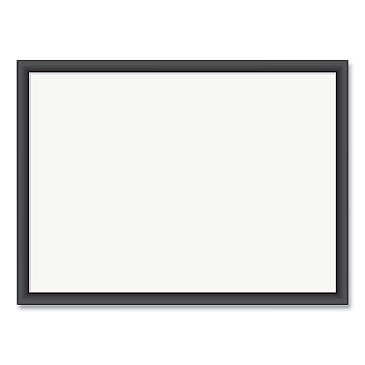 U Brands Magnetic Dry Erase Board with Wood Frame, 23 x 17, White Surface, Black Frame (UBR307U0001)