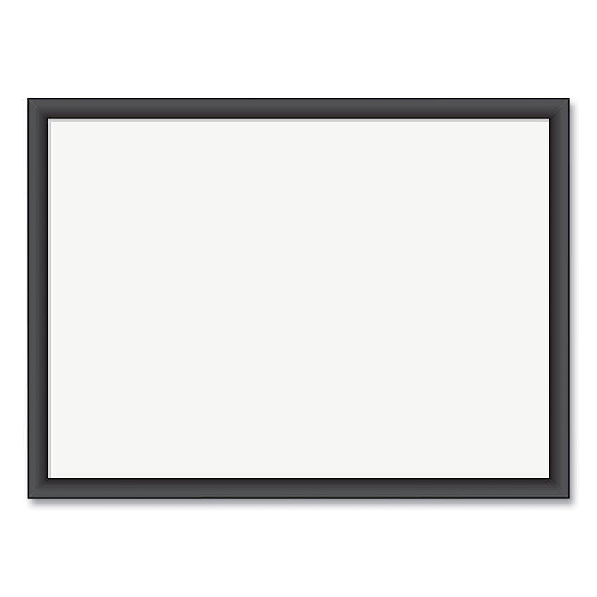 U Brands Magnetic Dry Erase Board with Wood Frame, 23 x 17, White Surface, Black Frame (UBR307U0001)