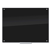 U Brands Glass Dry Erase Board, 47 x 35, Black Surface (UBR171U0001)