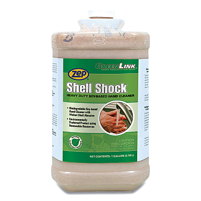 Zep Professional Professional Professional Shell Shock Heavy Duty Soy-Based Hand Cleaner, Cinnamon Scent, 1 gal (ZPP318524EA)