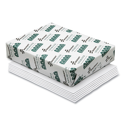 AbilityOne 7530015038441, SKILCRAFT Nature-Cycle Copy Paper, 92 Bright, 20 lb Bond Weight, 8.5 x 11, White, 500 Sheets/Ream (NSN5038441RM)