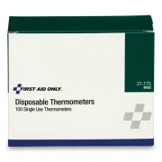 First Aid Only Disposable Forehead Thermometer, Dot-Matrix Phase Change,100/Box (21775)
