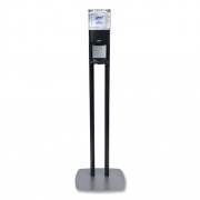 PURELL ES8 Hand Sanitizer Floor Stand with Dispenser, 1,200 mL, 13.5 x 5 x 28.5, Graphite/Silver (7218DS)