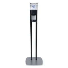 PURELL ES8 Hand Sanitizer Floor Stand with Dispenser, 1,200 mL, 13.5 x 5 x 28.5, Graphite/Silver (7218DS)
