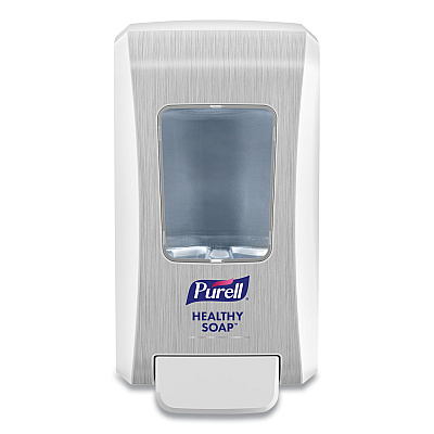 PURELL FMX-20 Soap Push-Style Dispenser, 2,000 mL, 6.5 x 4.68 x 11.66, White, 6/Carton (GOJ523006CT)