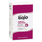GOJO E2 Sanitizing Lotion Soap with PCMX Refill, For Pro TDX Dispenser, Fragrance-Free, 2,000 mL, 4/Carton (GOJ728104CT)