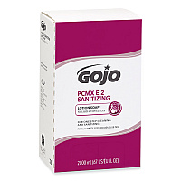 GOJO E2 Sanitizing Lotion Soap with PCMX Refill, For Pro TDX Dispenser, Fragrance-Free, 2,000 mL, 4/Carton (GOJ728104CT)