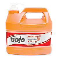 GOJO NATURAL ORANGE Pumice Hand Cleaner, Citrus, 1 gal Pump Bottle, 2/Carton (GOJ095502CT)