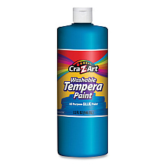 Cra-Z-Art Washable Tempera Paint, Blue, 32 oz Bottle (CZA760076)