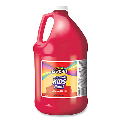 Cra-Z-Art Washable Kids Paint, Red, 1 gal Bottle (CZA760052)