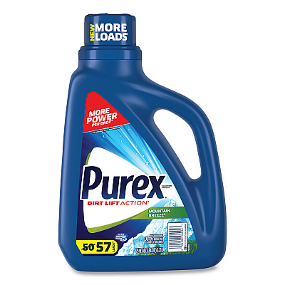 Purex Liquid Laundry Detergent, Mountain Breeze, 75 oz Bottle, 6/Carton (DIA06094CT)