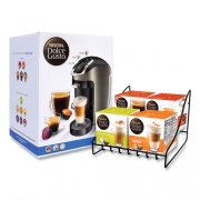 NESCAF Dolce Gusto Esperta 2 With Four Gusto Coffees and Rack Bundle, Black/Gray, Ships in 1-3 Business Days (28300064)