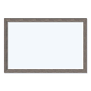 U Brands Magnetic Dry Erase Board with Rustic Frame, 35 x 23, White Surface, Brown Frame (UBR4890U0001)