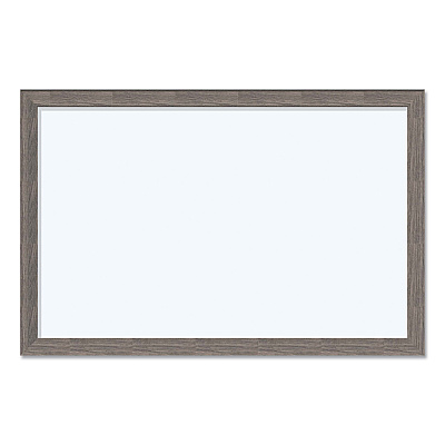 U Brands Magnetic Dry Erase Board with Rustic Frame, 35 x 23, White Surface, Brown Frame (UBR4890U0001)