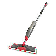Rubbermaid Commercial Reveal Microfiber Spray Mop Kit, Microfiber Head, 54.5" Silver/Black Handle (RCP1M15GRYRD)