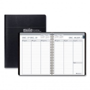 House of Doolittle Recycled Weekly Appointment Book Ruled without Appointment Times, 8.75 x 6.88, Black Cover, 12-Month (Jan to Dec): 2023 (25802)