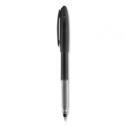 uni-ball Signo Gel Pen, Stick, Medium 0.7 mm, Black Ink, Black Barrel, 12/Pack (69054)