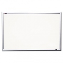 AbilityOne 7110015680406 SKILCRAFT Quartet Magnetic Porcelain Marker Board, 60 x 36, White Surface, Anodized Aluminum Frame