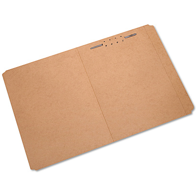 AbilityOne 7530008893555, SKILCRAFT Medium-Duty Kraft Fastener Folder, 0.75" Expansion, 1 Fastener, Letter Size, Kraft Exterior, 100/Box