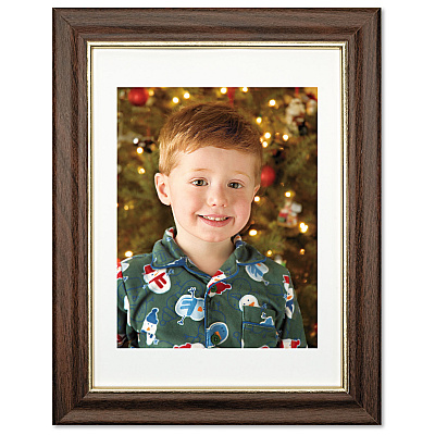 AbilityOne 7105009031843, SKILCRAFT Style B Vinyl Document/Certificate Frame, 9 x 12, Walnut