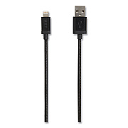NXT Technologies Braided Apple Lightning Cable to USB-A Cable, 4 ft, Black (NXT24383998)