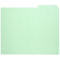 AbilityOne 7530009886515, SKILCRAFT File Guide Card, 3-Tab, 11.75 x 10, Light Green, 1 Set