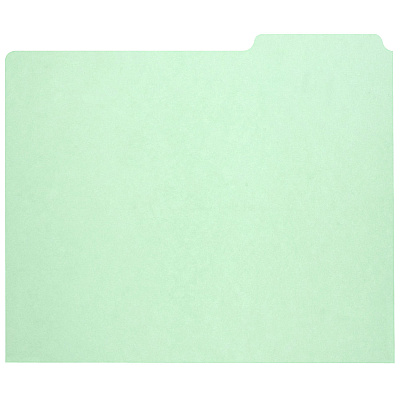 AbilityOne 7530009886515, SKILCRAFT File Guide Card, 3-Tab, 11.75 x 10, Light Green, 1 Set