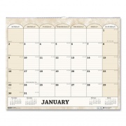 House of Doolittle Recycled Monthly Horizontal Wall Calendar, Marble Stone Artwork, 14.88 x 12, White/Sand Sheets, 12-Month (Jan to Dec): 2023 (319)