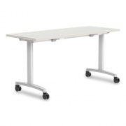 Union & Scale Workplace2.0 Nesting Training Table, Rectangular, 60w x 24d x 29.5h, Silver Mesh (24393616)