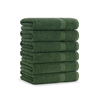 True Color Bath Towel 25x52 Green, Pack Of 6 (P-BATH-HG-6)