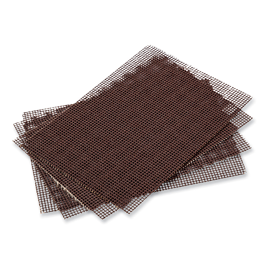 AmerCareRoyal Griddle Screen, Aluminum Oxide, 4 x 5.5, Brown, 20/Pack, 10 Packs/Carton (RPPGS1020)