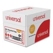 Universal 30% Recycled Copy Paper, 92 Bright, 20 lb Bond Weight, 8.5 x 11, White, 500 Sheets/Ream, 5 Reams/Carton (200305)