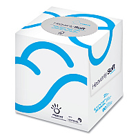 Papernet Heavenly Soft Facial Tissue, 2-Ply, White, 90/Cube Box, 36 Boxes/Carton (SOD416014)