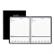 House of Doolittle Recycled Meeting Note Planner, 11 x 8.5, Black Cover, 12-Month (Jan to Dec): 2023 (583992)