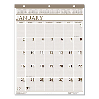 House of Doolittle Large Print Recycled Monthly Wall Calendar, 20 x 26, Beige Sheets, 12-Month (Jan to Dec): 2026 (380)