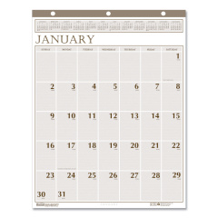 House of Doolittle Large Print Recycled Monthly Wall Calendar, 20 x 26, Beige Sheets, 12-Month (Jan to Dec): 2023 (380)