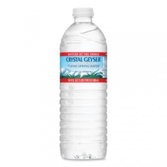 Crystal Geyser Alpine Spring Water, 16.9 oz Bottle, 24/Carton (24514CT)