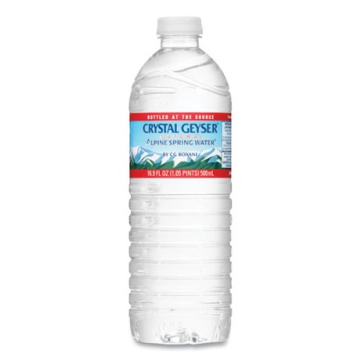 Crystal Geyser Alpine Spring Water, 16.9 oz Bottle, 35/Carton (35001CT)