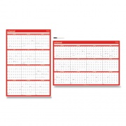Universal Erasable Wall Calendar, 24 x 36, White/Red Sheets, 12-Month (Jan to Dec): 2023 (71004)