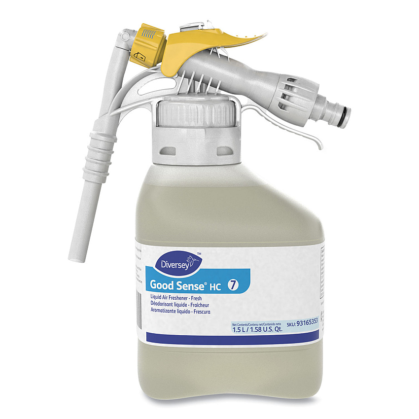 Diversey Good Sense Liquid Odor Counteractant, Fresh, 1.5 L RTD Bottle, 2/Carton (DVO93165353)
