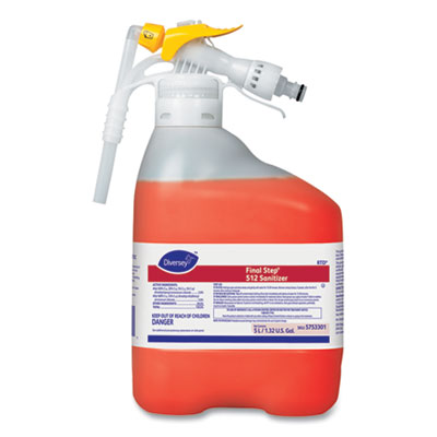Diversey Final Step 512 Sanitizer, Red, 5 L Rtd Refill, 1 Refill/carton (DVO5753301)