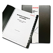 Universal Weekly Planner, 11 x 8, Black Cover, 14-Month: Dec 2025 to Jan 2027 (71000)