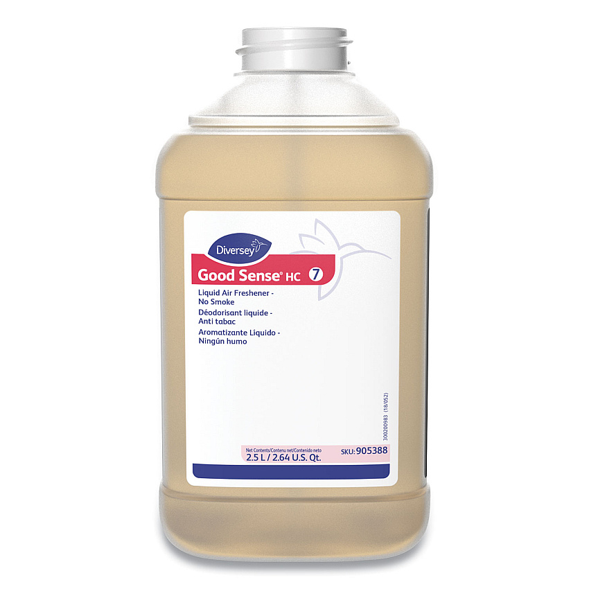 Diversey Good Sense Liquid Odor Counteractant, Clean and Fresh, 84.5 oz, 2/Carton (101109734)